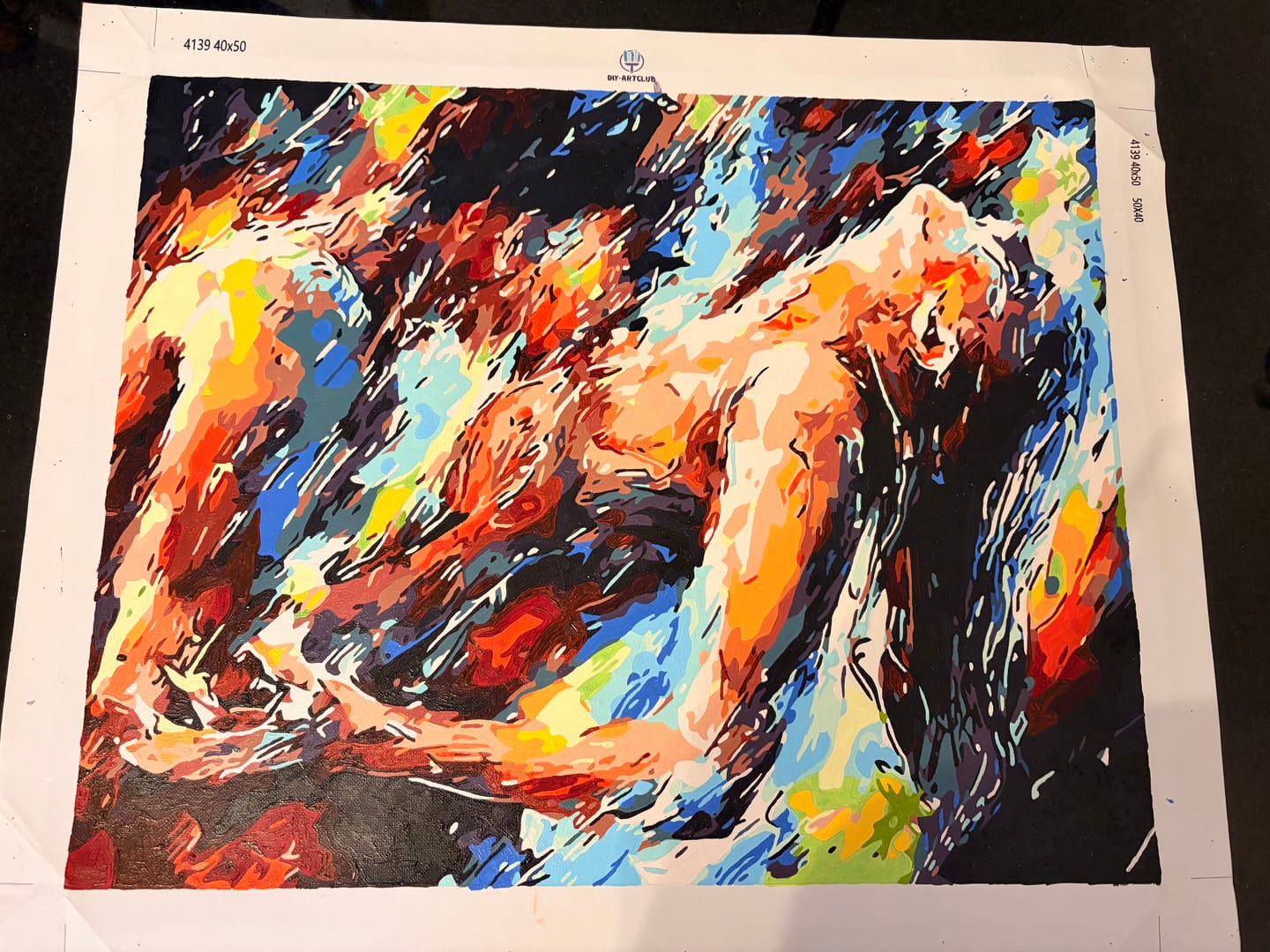 Customer photo review of Two Lovers | Paint by Numbers