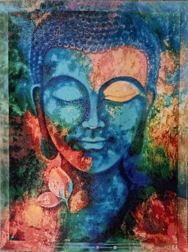 Customer photo review of 5D Diamond Painting – Buddha Künstler Porträt