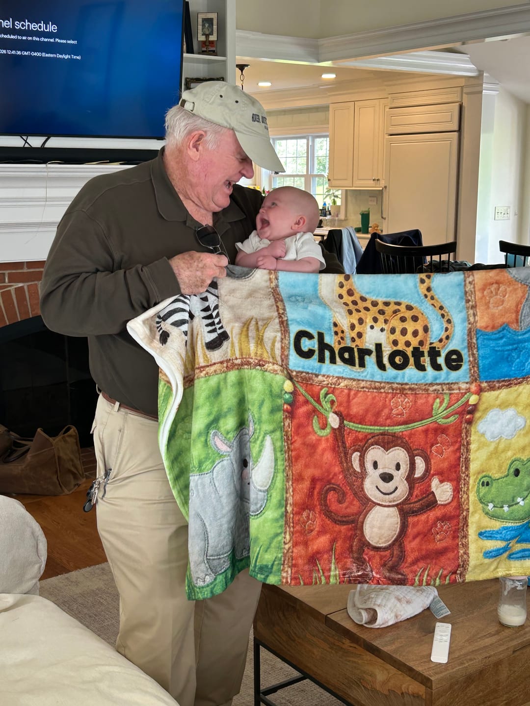 Customer photo review of Unique Gifts for Kid Patchwork Style - Personalized Kid Blanket