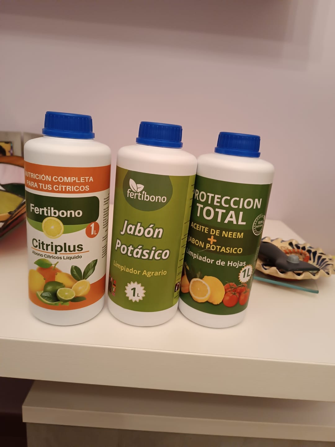 Customer photo review of FERTIBONO PROTECCIÓN TOTAL | Solución Multiusos Natural para Plantas | 1 L |  Jabón Potásico + Aceite de Neem | Ideal para Huertos y Jardines