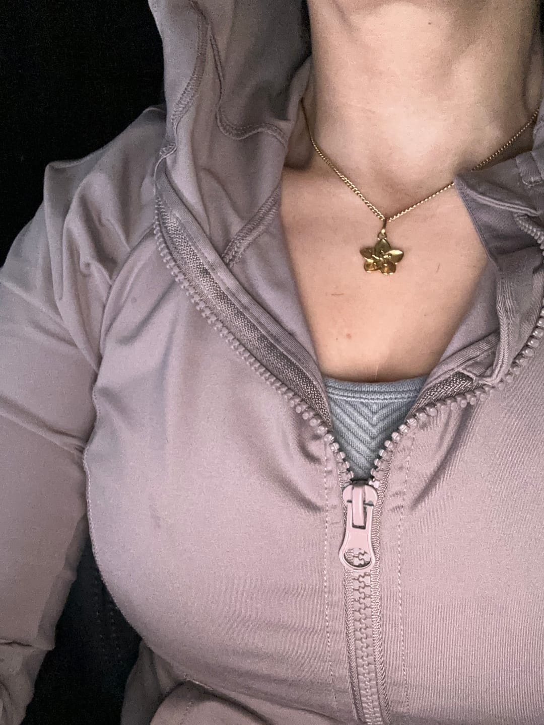 Customer photo review of Hibiscus Flower Pendant Necklace
