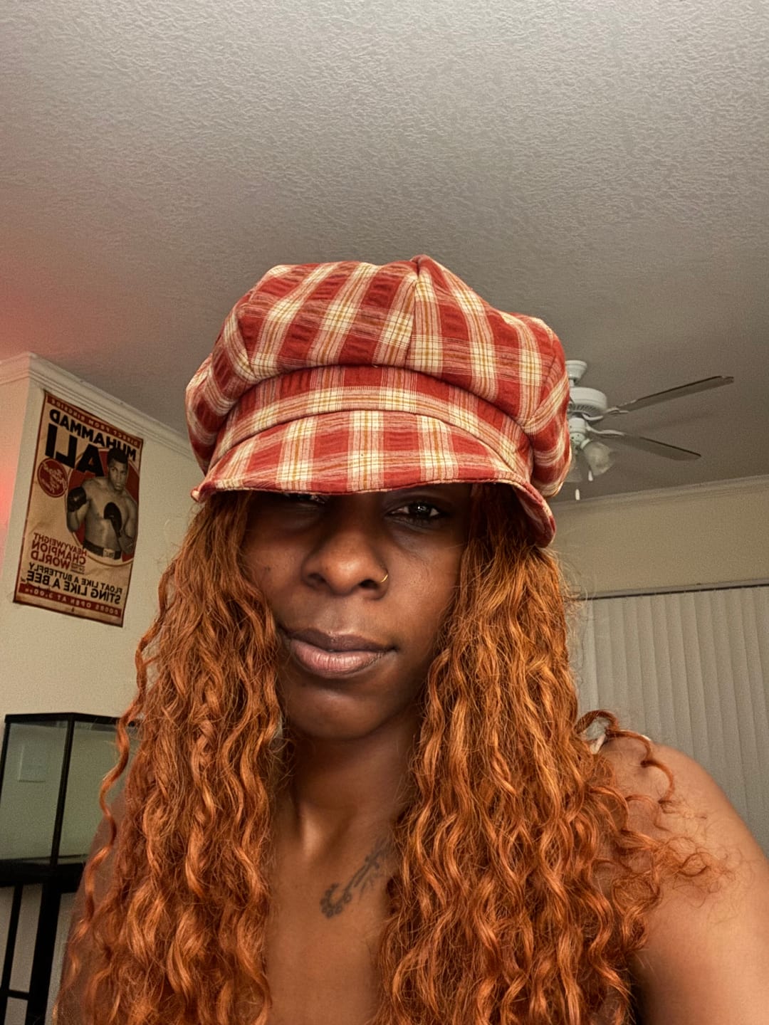 Customer photo review of Copper Color Deep Wave Human Crochet Hair