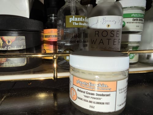 Customer photo review of Natural Cream Deodorant (Baby Powder)