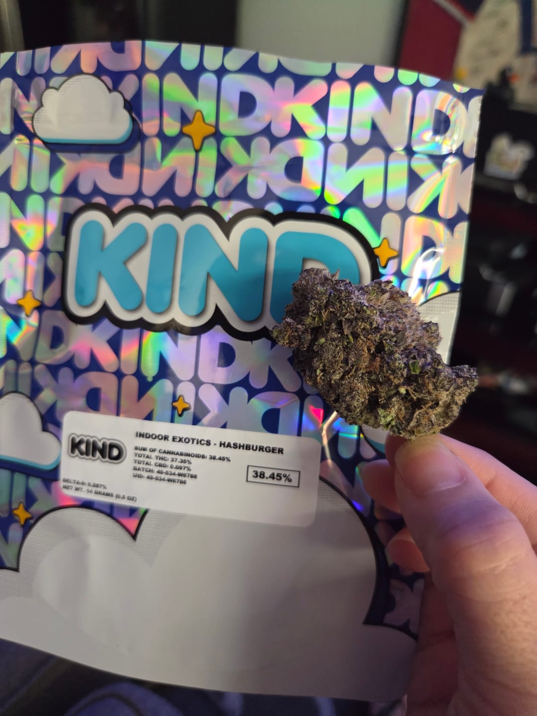 Customer photo review of Indoor Exotics - Hashburger - 14 Grams - Indica