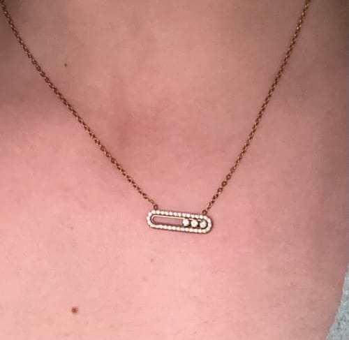 Customer photo review of Pave Soul Kette 18K Vergoldet