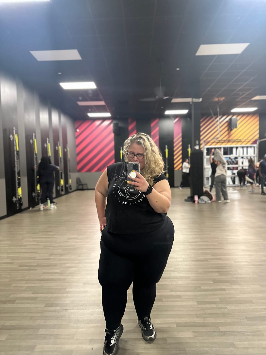 Customer photo review of Zumba 25 Extended Shoulder Loose Tank
