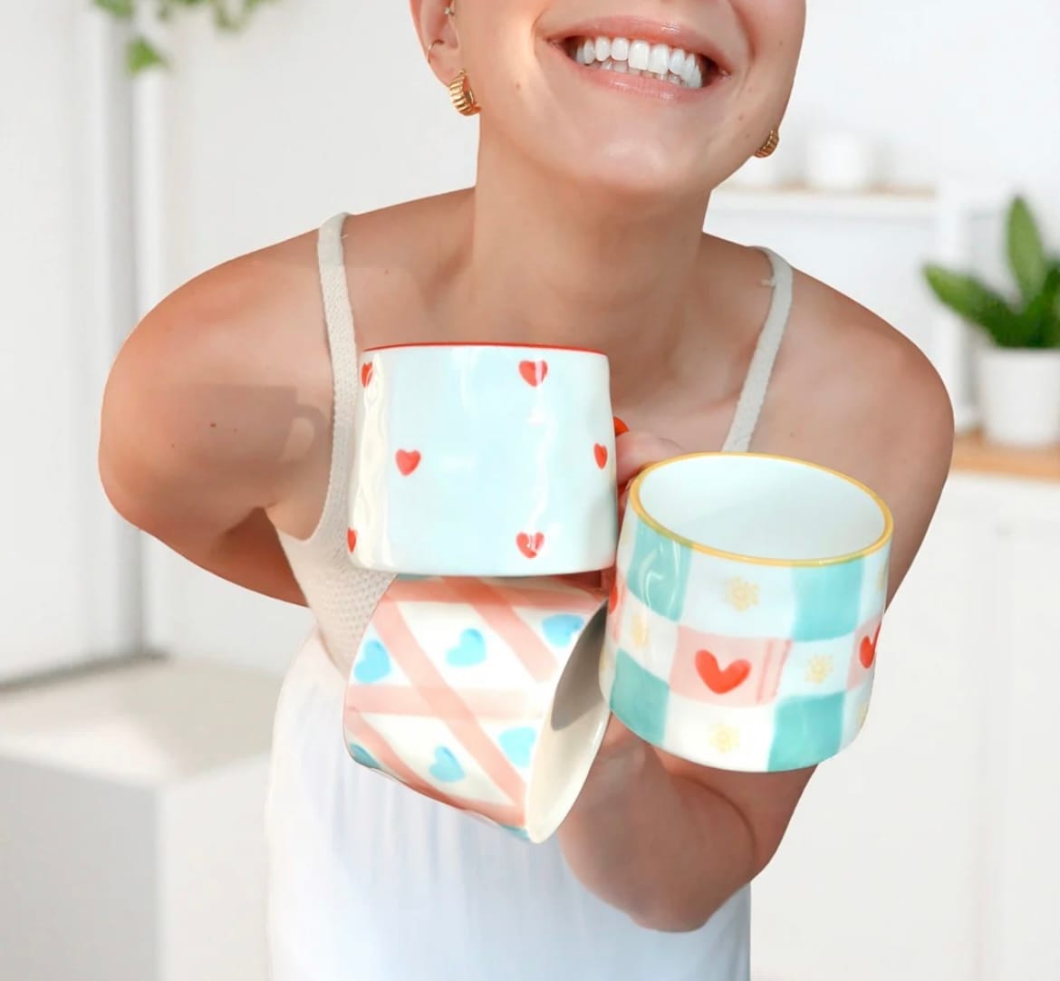 Customer photo review of Happy Hearts Coffee Mug