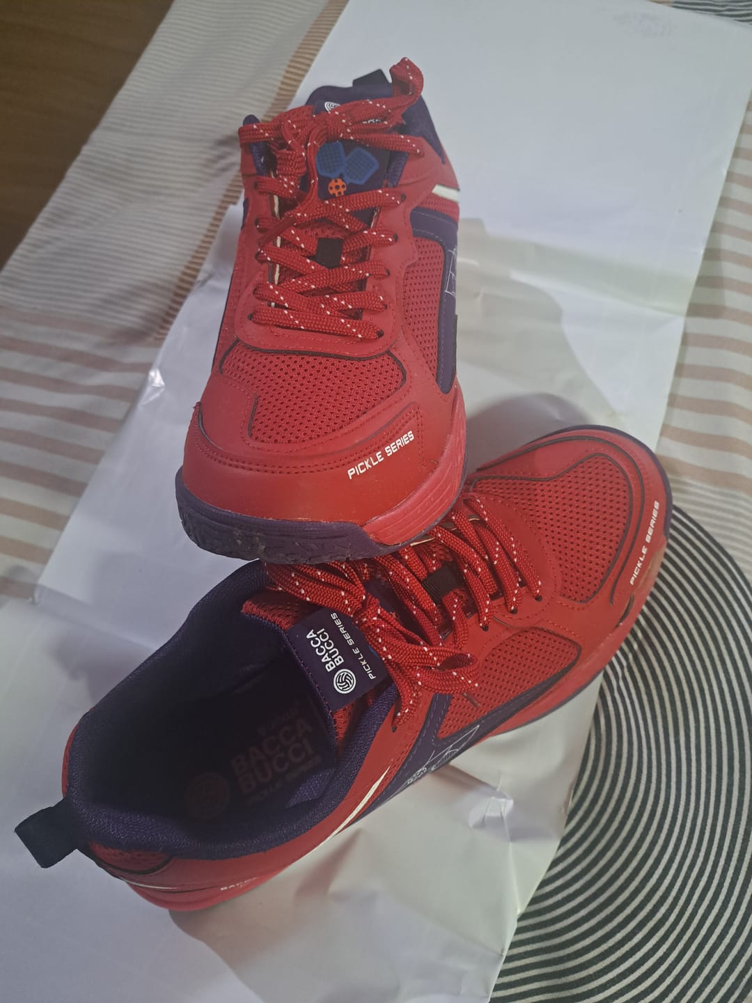 Customer photo review of Bacca Bucci Pickle Series Court Sneakers | OrthoLite Eco Insoles
