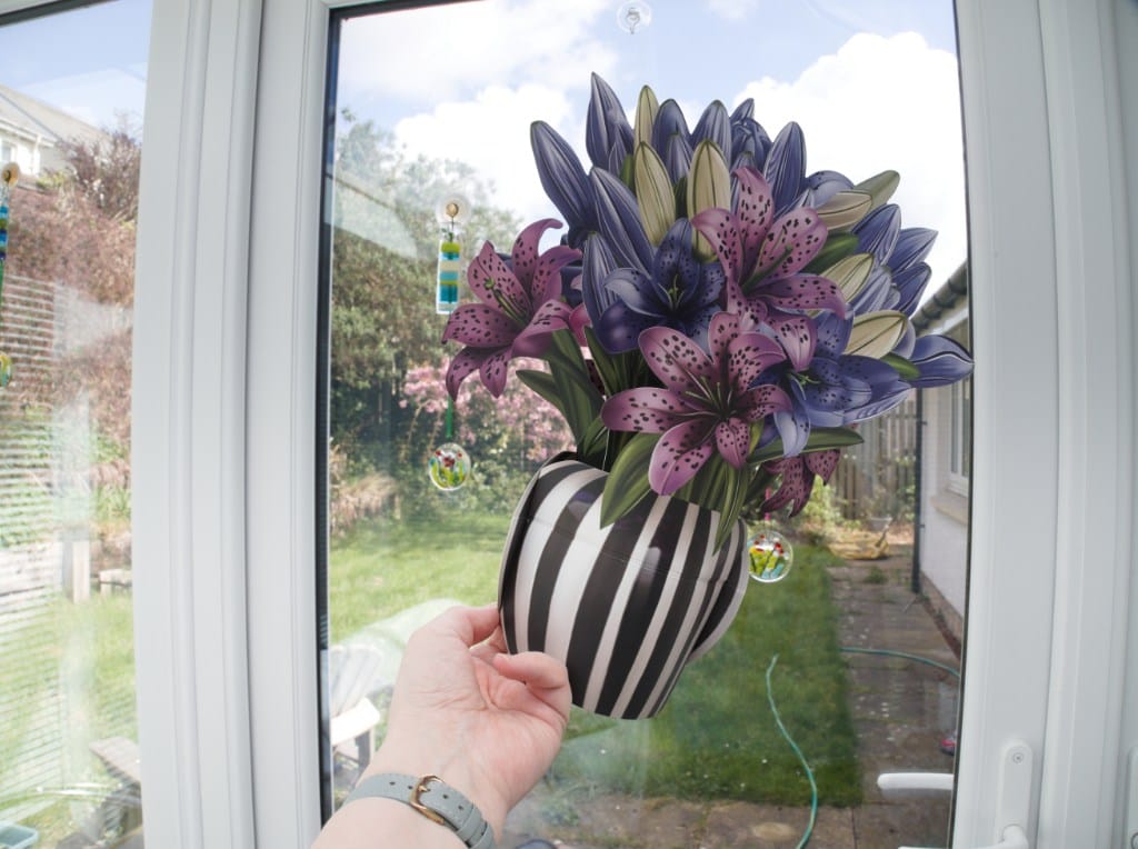 Customer photo review of Spotted Lilies Pop-Up Bouquet