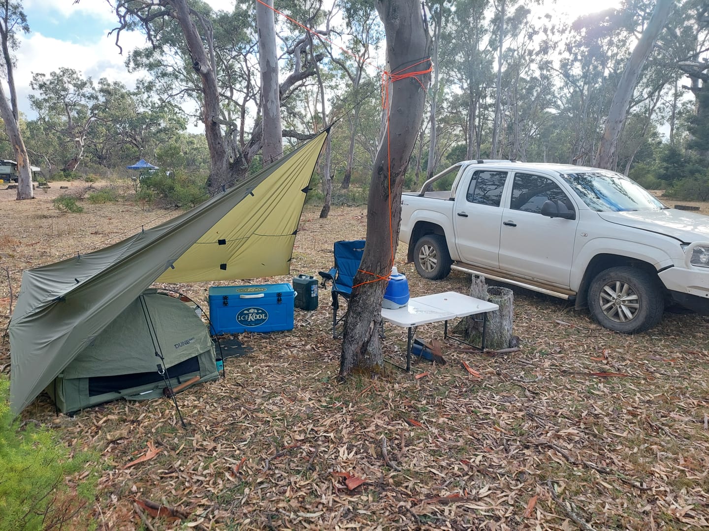 Customer photo review of 3m x 3m Lightweight Tarp