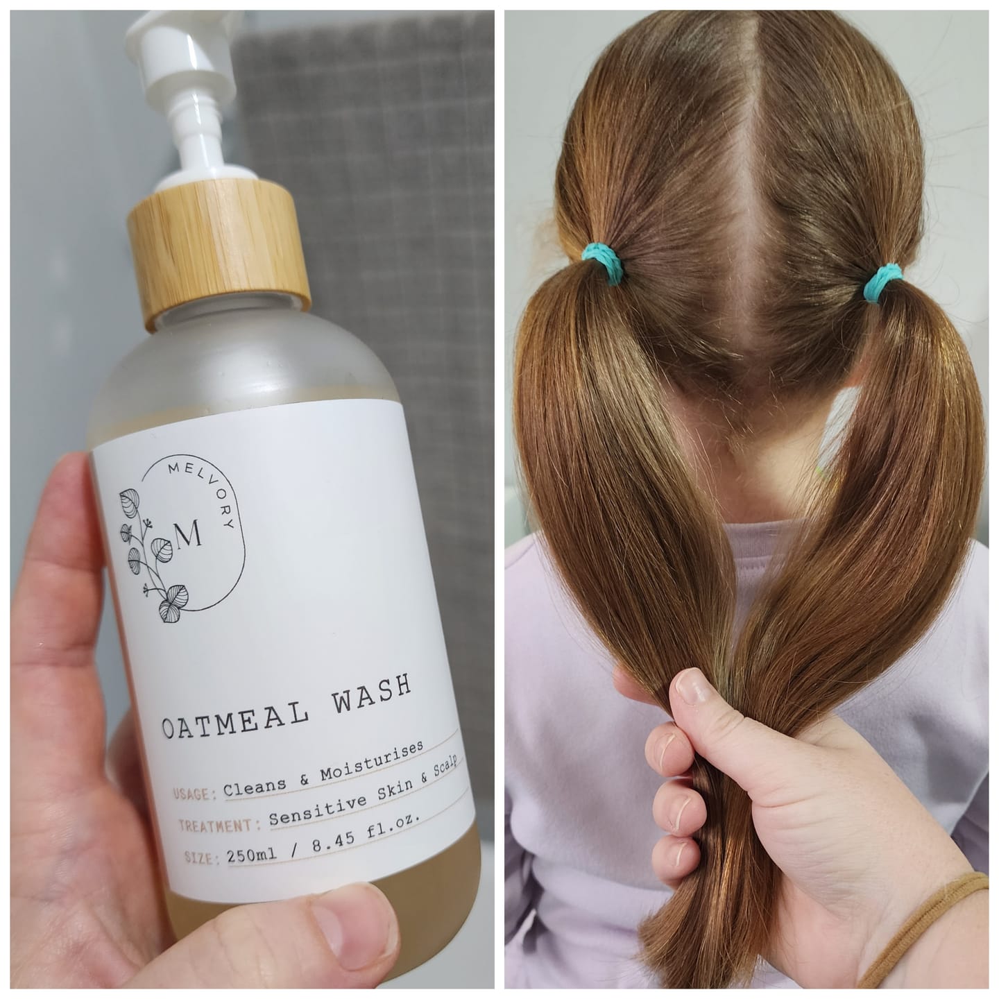 Customer photo review of Oatmeal Moisturising Wash