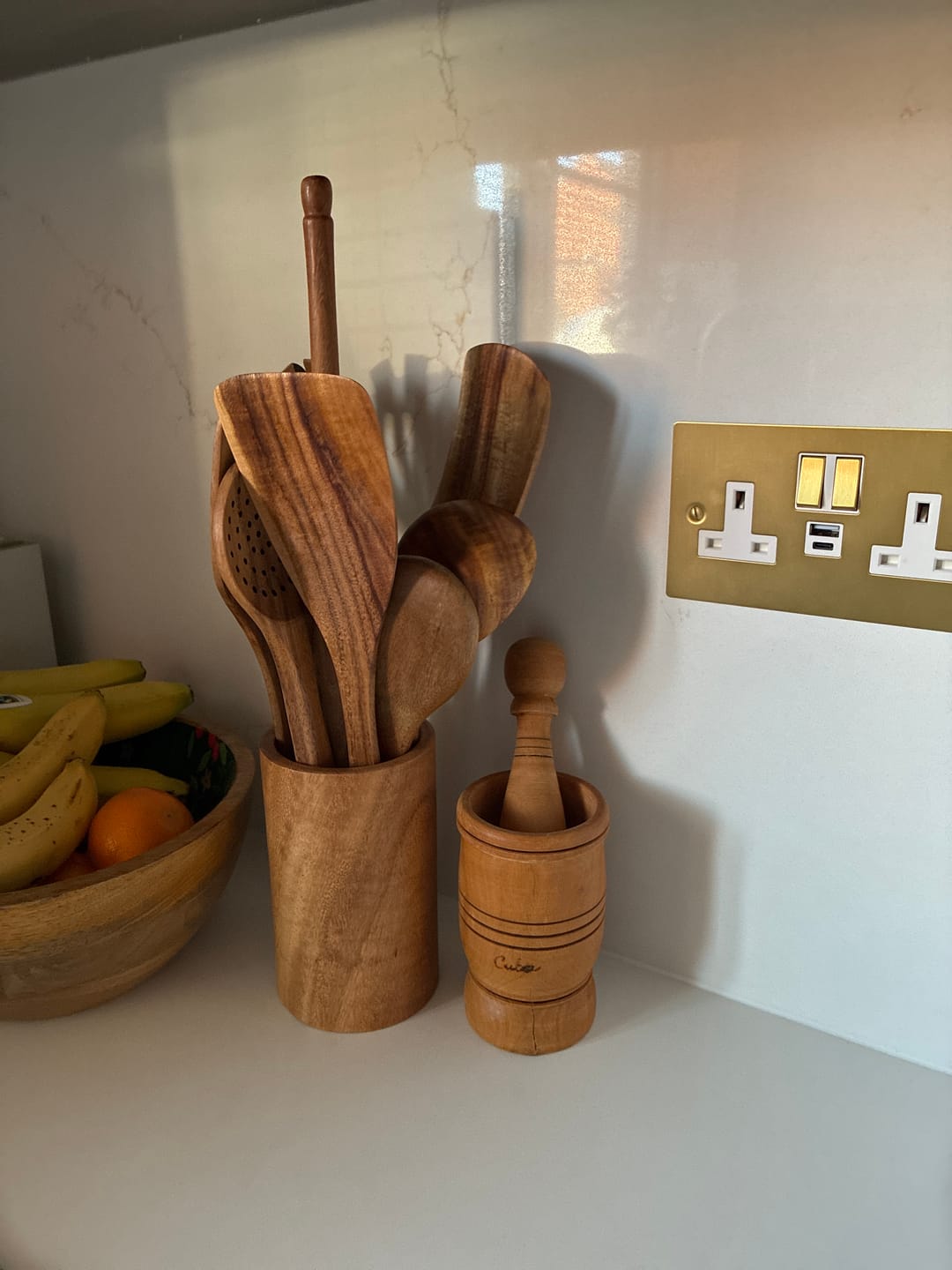 Customer photo review of Hälsa Trä Natural Wood Utensil Set