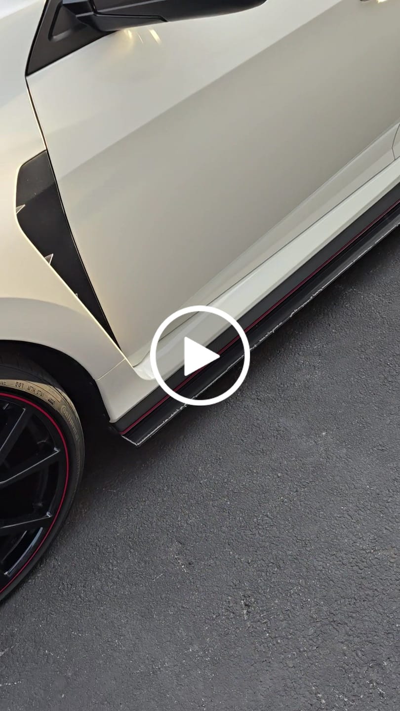 Customer video review of DevSport Side Skirt Splitters (2017-2021 Honda Civic Type-R)