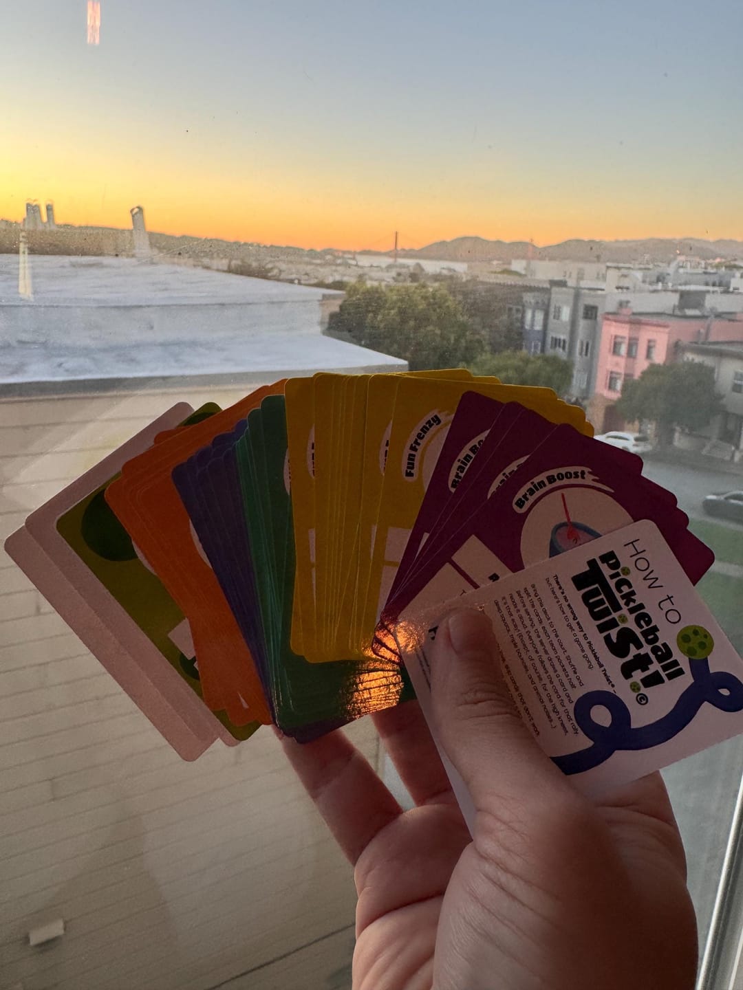 Customer photo review of Pickleball Twist© The Pickleball Card Game