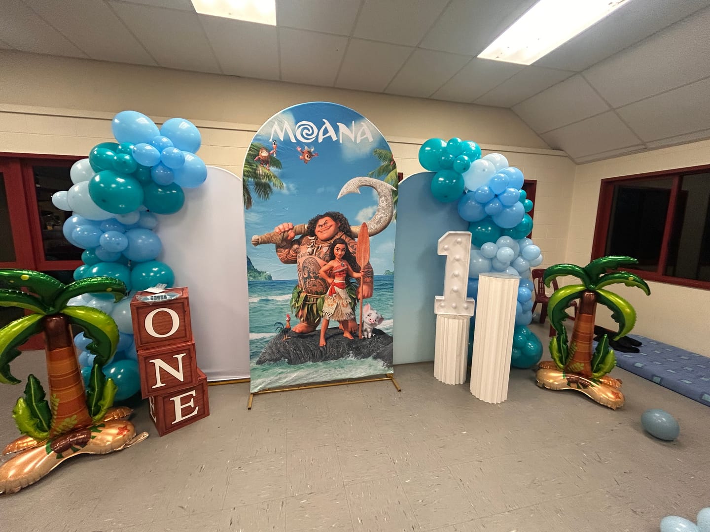 Customer photo review of Moana Maui Photo Backdrop Cover Arch Double Side Elastic Covers