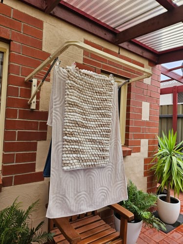 Customer photo review of Sky Dry Mini 80 Folding Clothesline