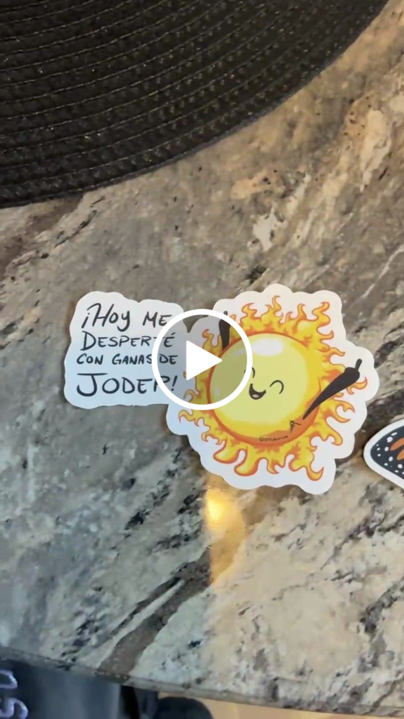 Customer video review of “Sunset Monarch" - Metallic Sticker