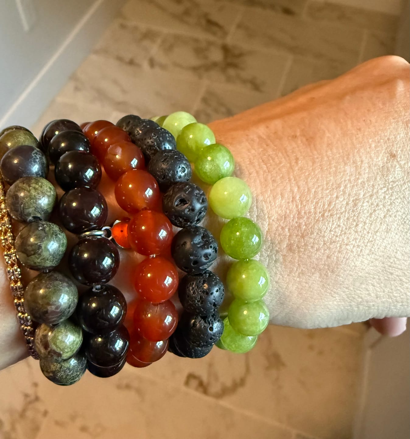 Customer photo review of Peridot Bracelet