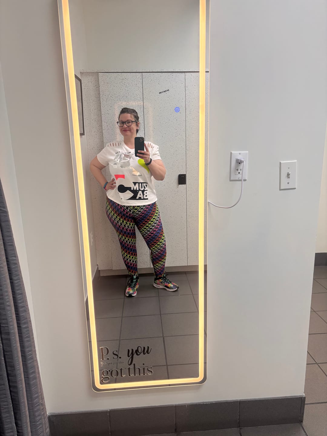 Customer photo review of Zumba 25 High Low Crew Neck Top