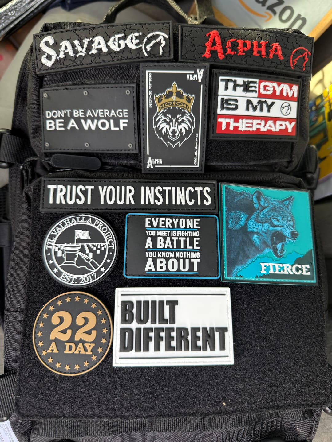 Customer photo review of 22 A Day Velcro Patch