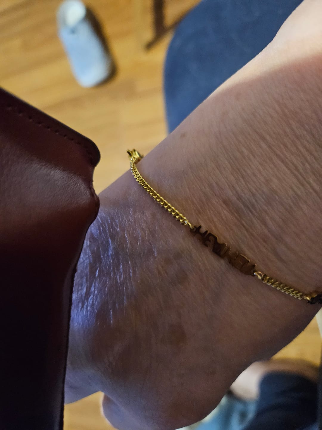 Customer photo review of Custom Name Bracelet