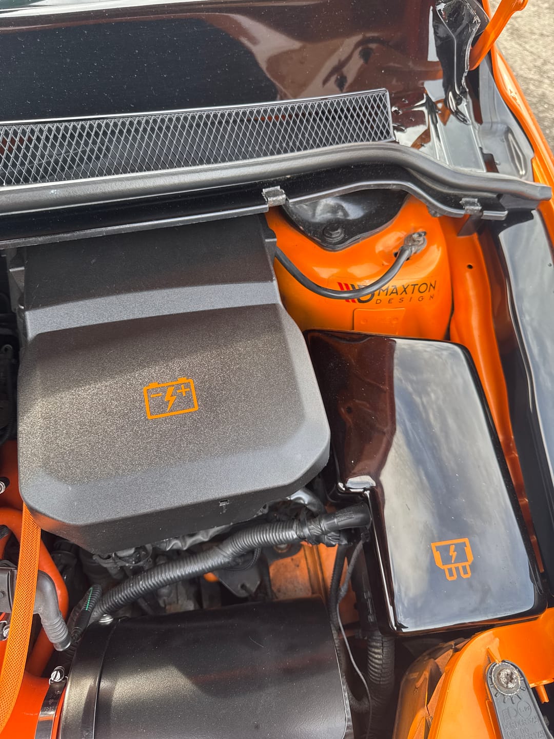 Customer photo review of Battery and Fuse Vinyl Sticker Set