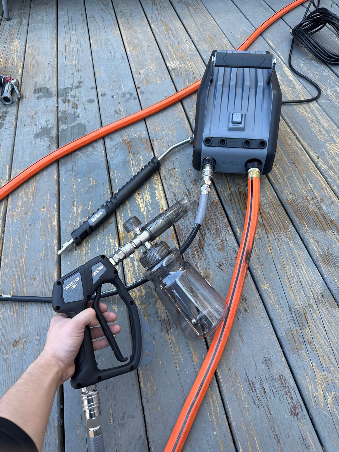 Customer photo review of Black Hose w/ Auto QCs 1/4" x 50FT