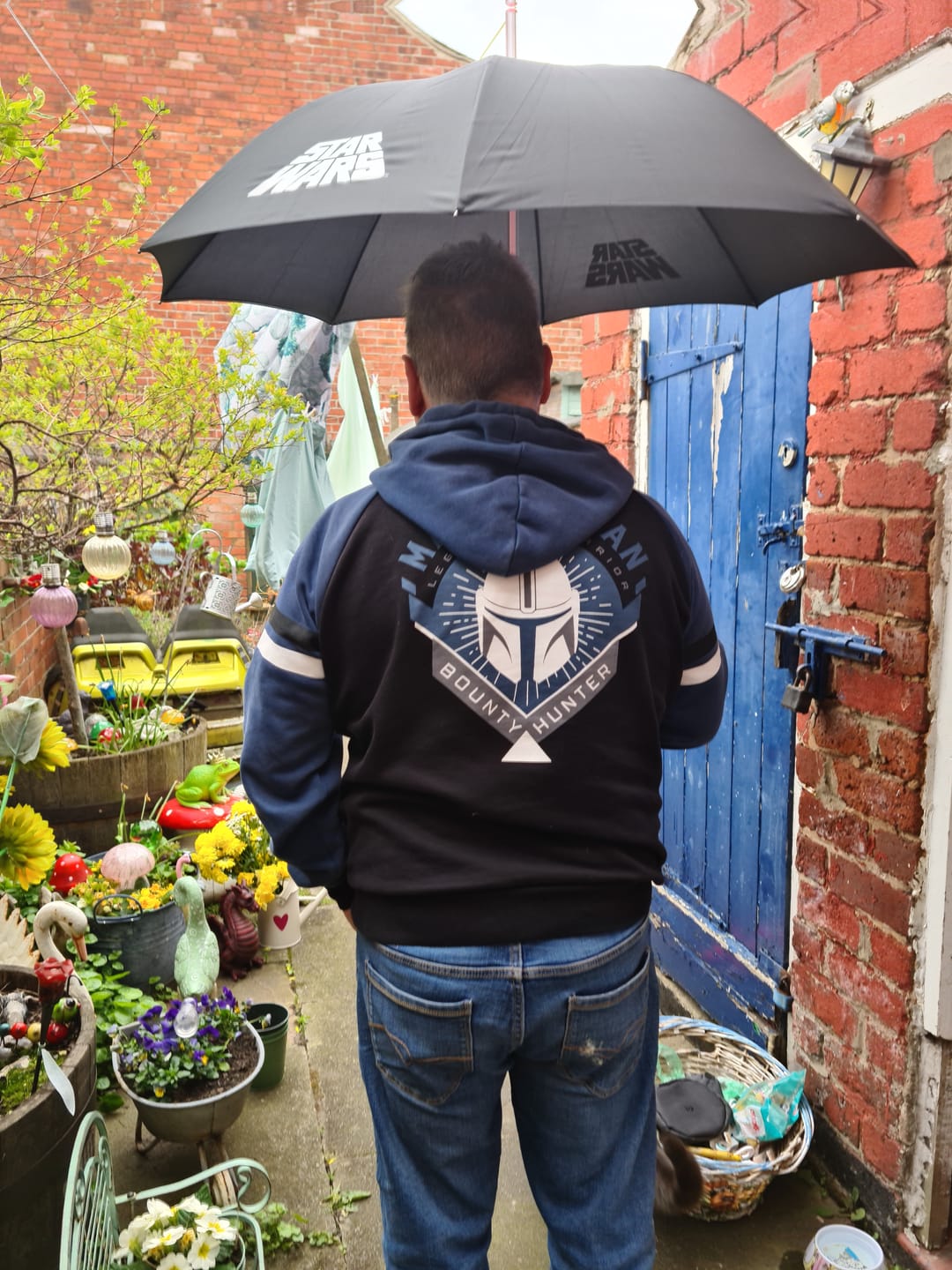 Customer photo review of Darth Vader Lightsaber Umbrella