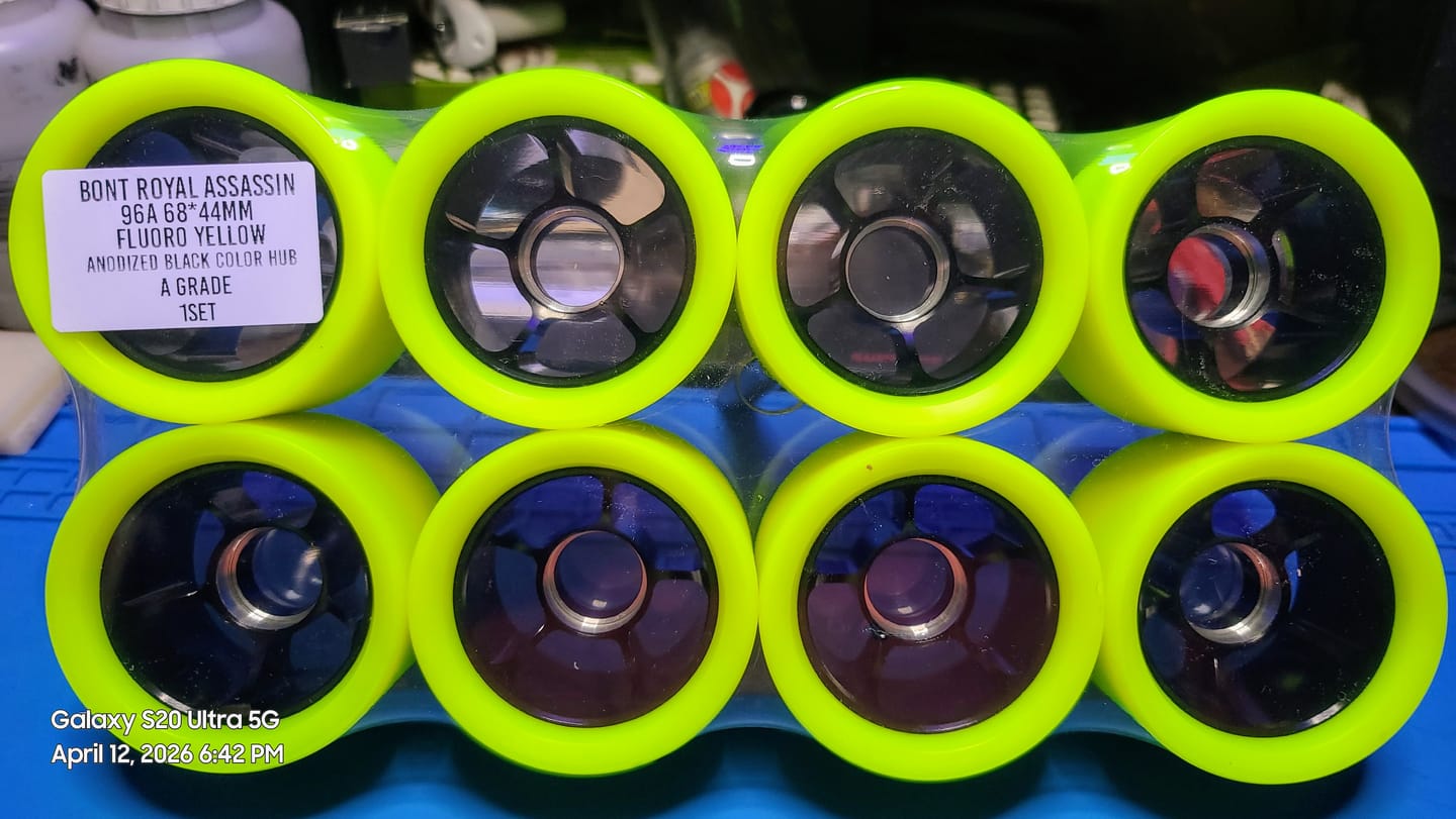 Customer photo review of Royal Assassin Indoor Roller Skate Wheels