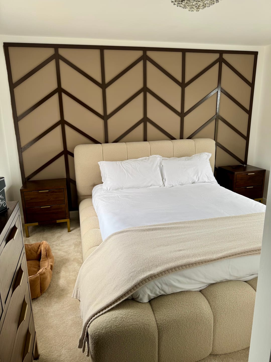 Customer photo review of 2026 Cloud Bed – Ultra Comfort Upholstered Bed Frame | Luxury Fabric Bed UK