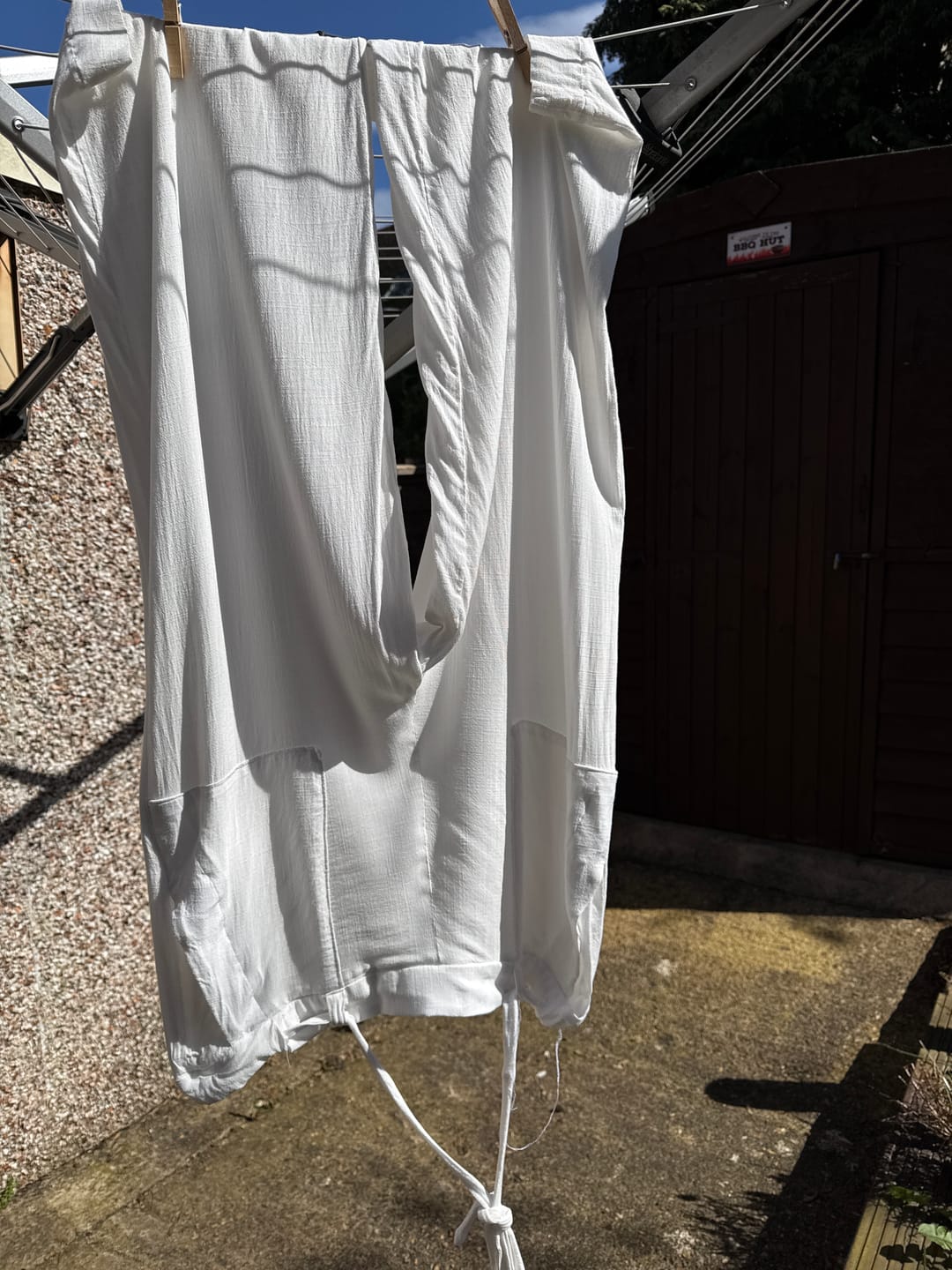Customer photo review of Plain Linen Look Viscose Fabric