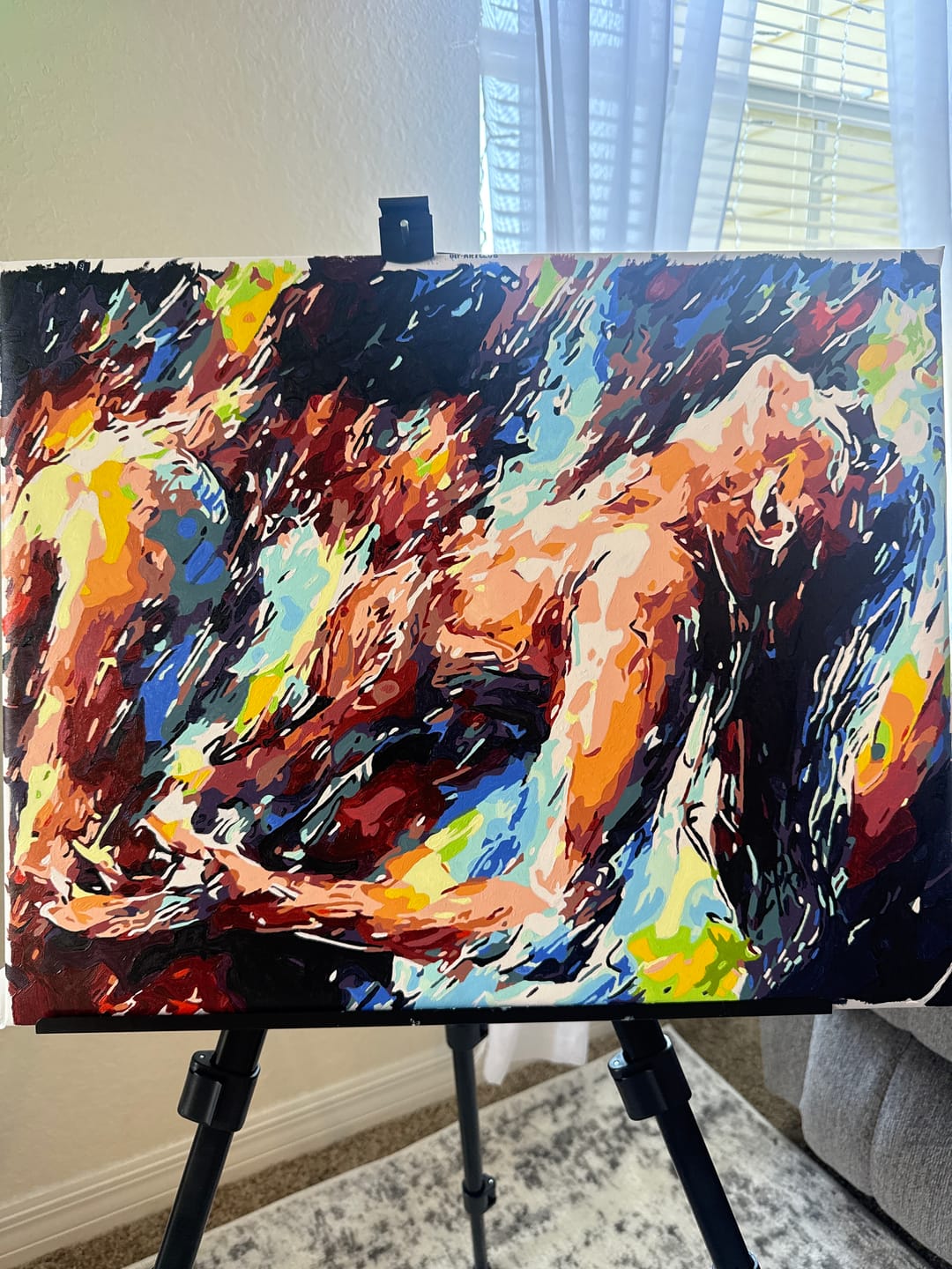 Customer photo review of Two Lovers | Paint by Numbers