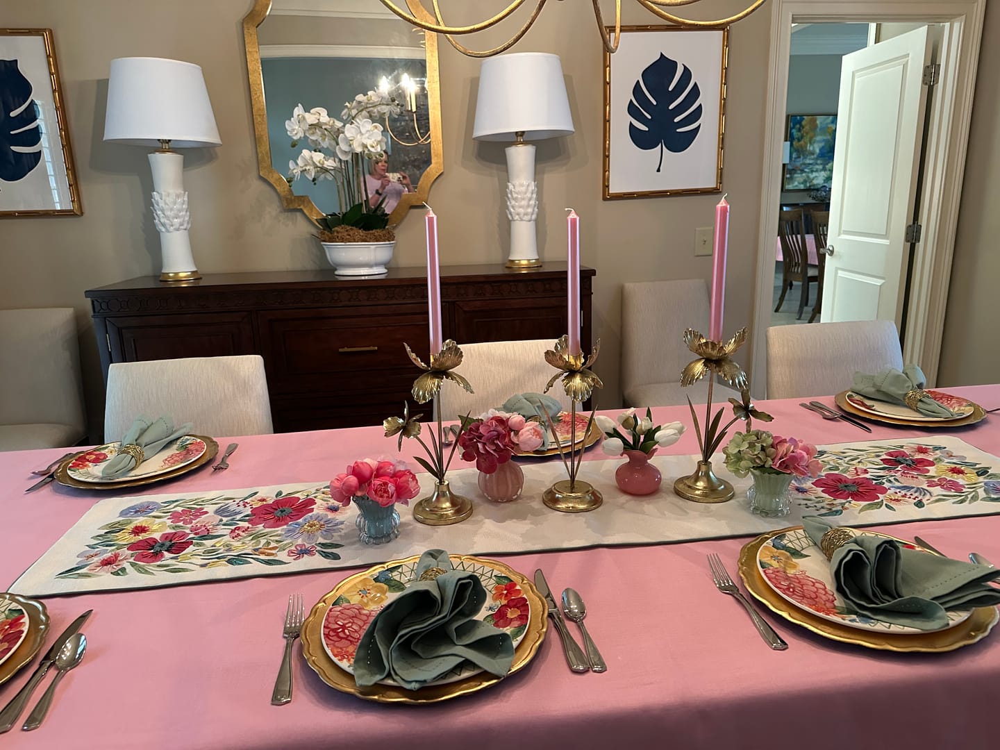 Customer photo review of Fete Tablecloth