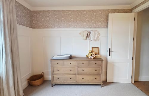 Customer photo review of Deer Woods - Wallpaper - Blue