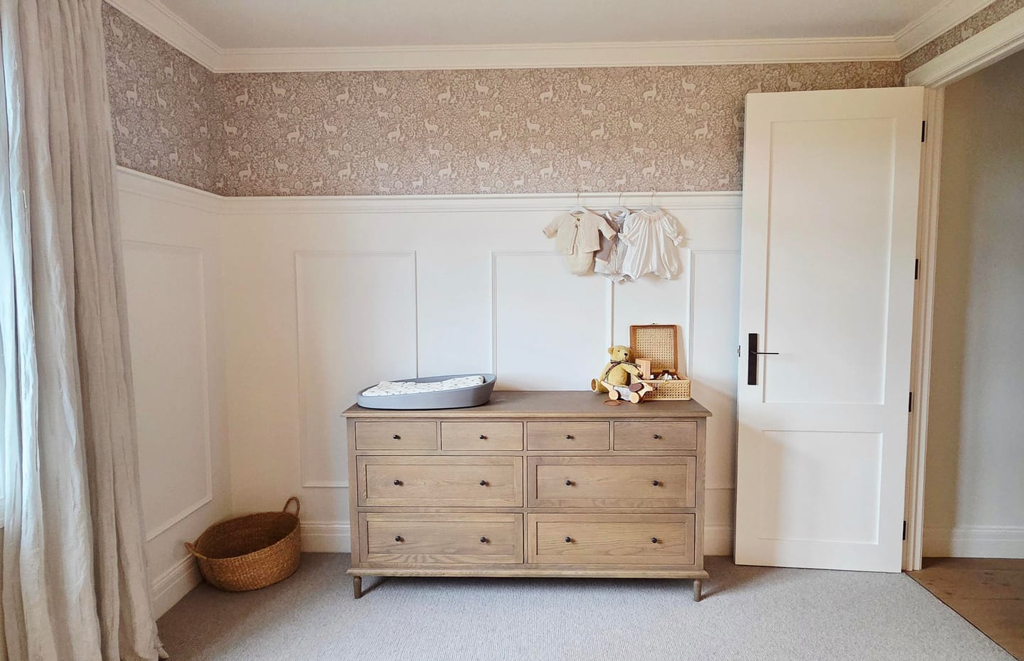 Customer photo review of Deer Woods - Wallpaper - Blue