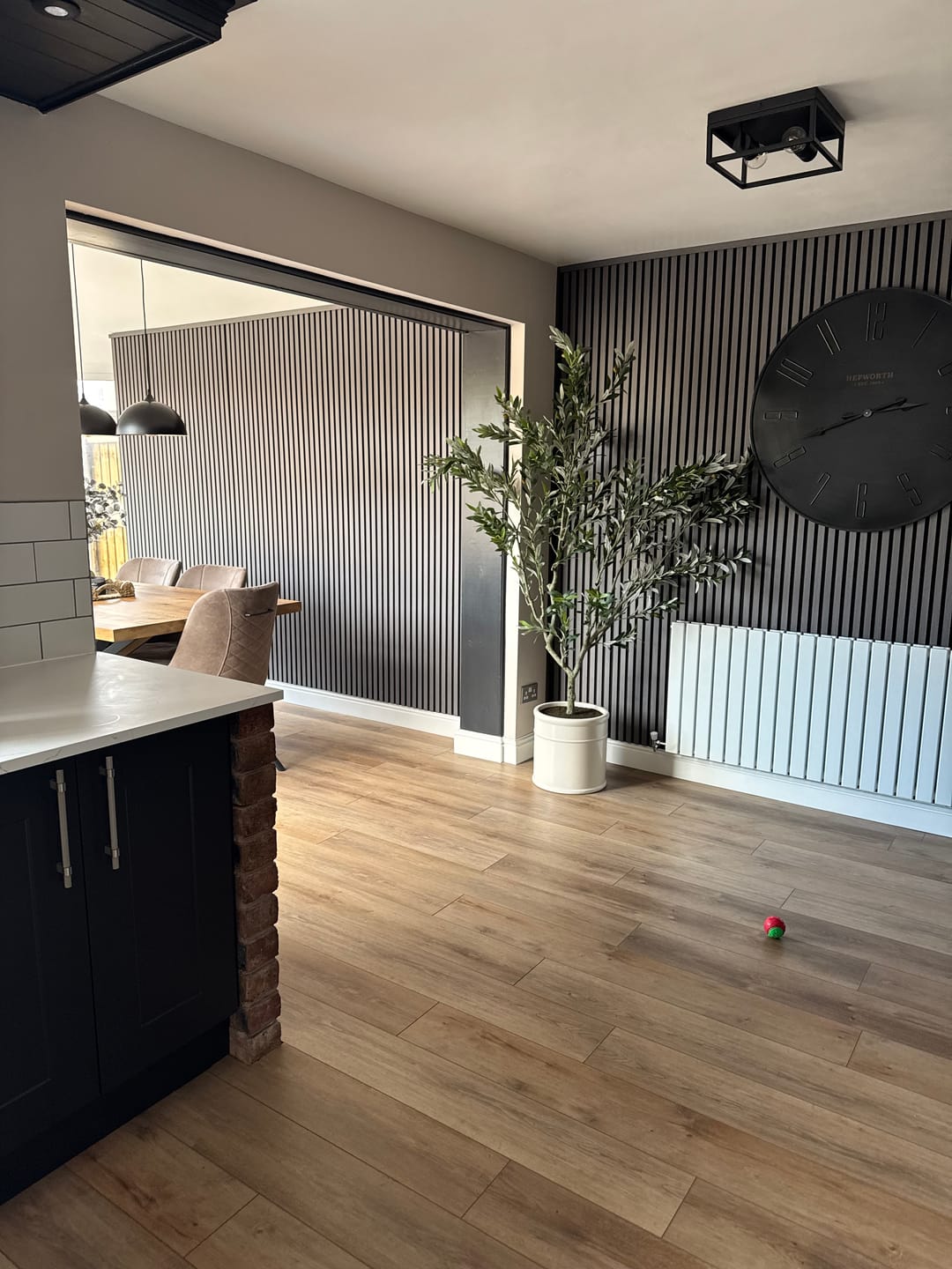 Customer photo review of Premium Acoustic Wall Panels - Dark Grey