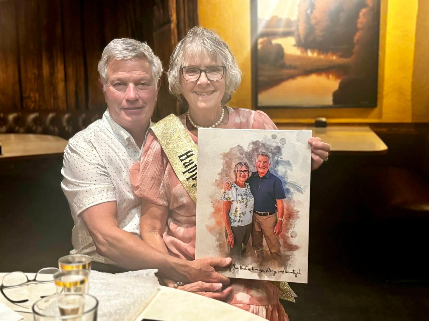 Customer photo review of Personalized photo Painting