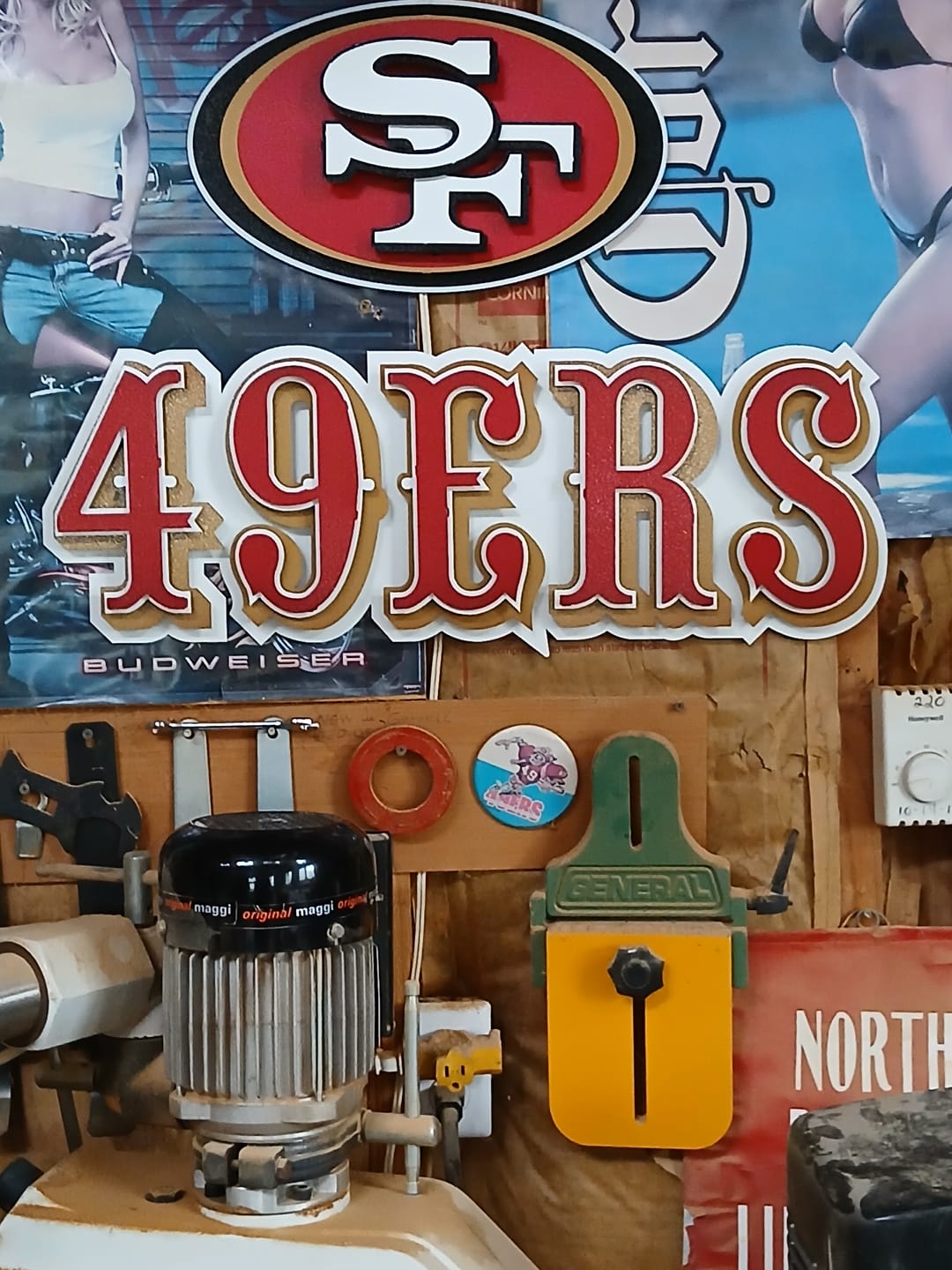 Customer photo review of San Francisco 49ers "1972-2004" 3D Vintage Metal Wall Art