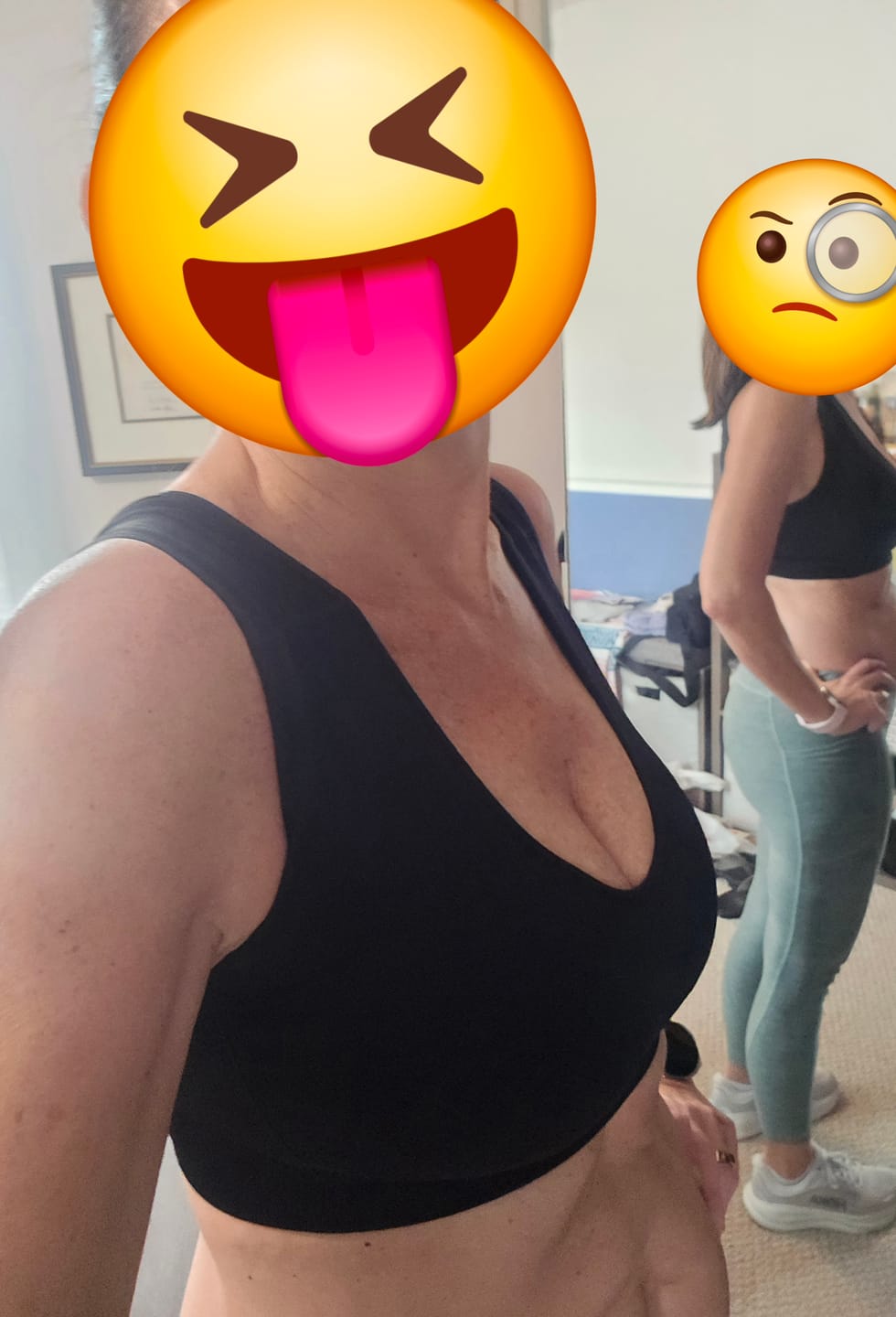 Customer photo review of AlignMe Pullover Posture Sports Bra For Women