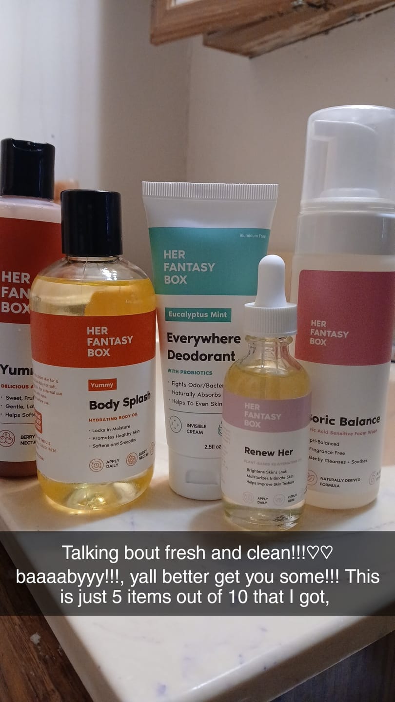 Customer photo review of The Everything Bundle - Total Hygiene Body Care Kit