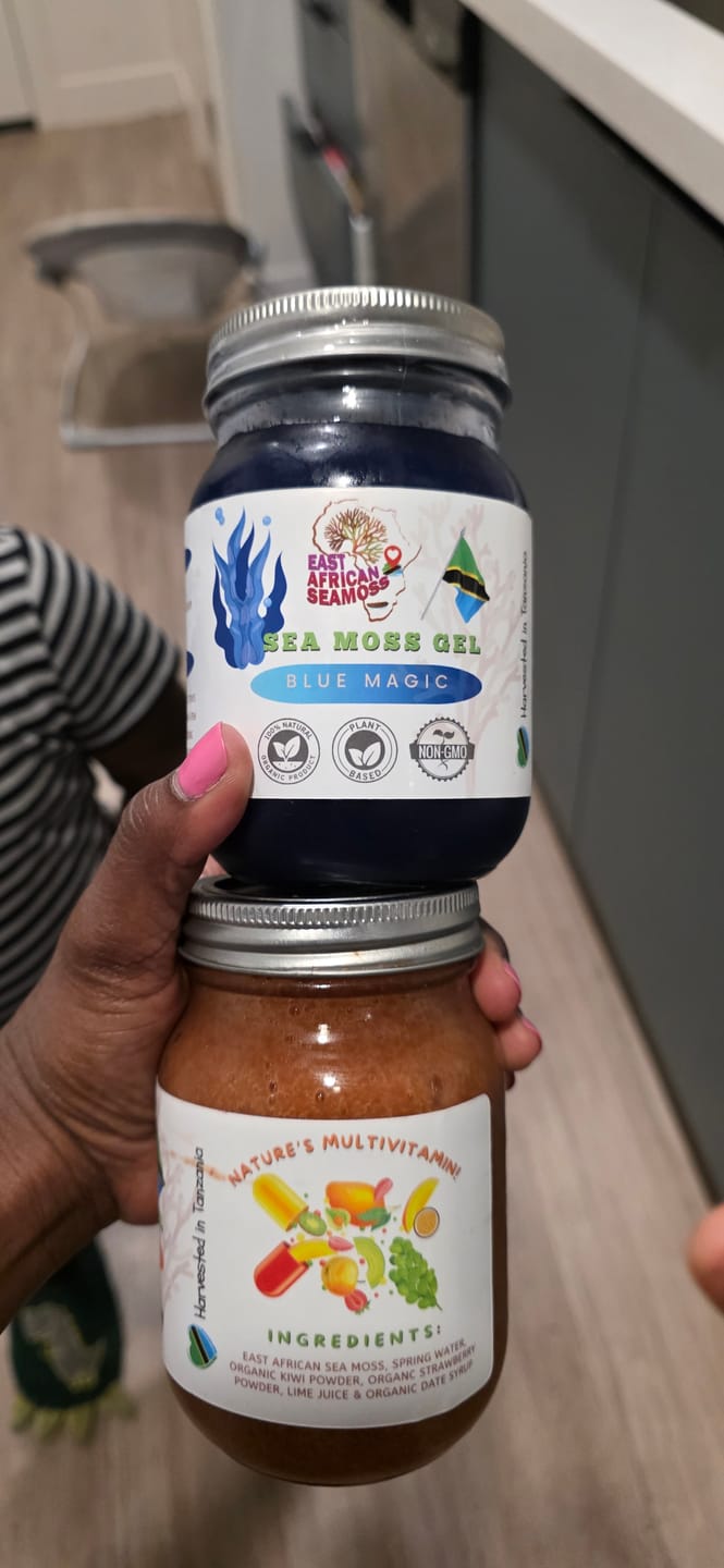Customer photo review of Blue Magic East African Sea Moss Gel (flavored)