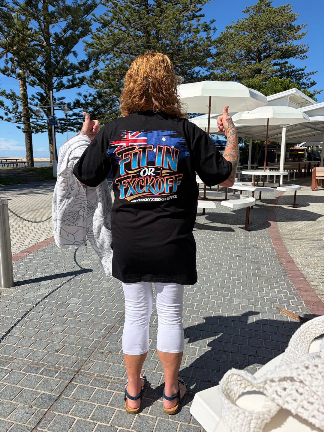 Customer photo review of Big Chocky | Fit In Tee