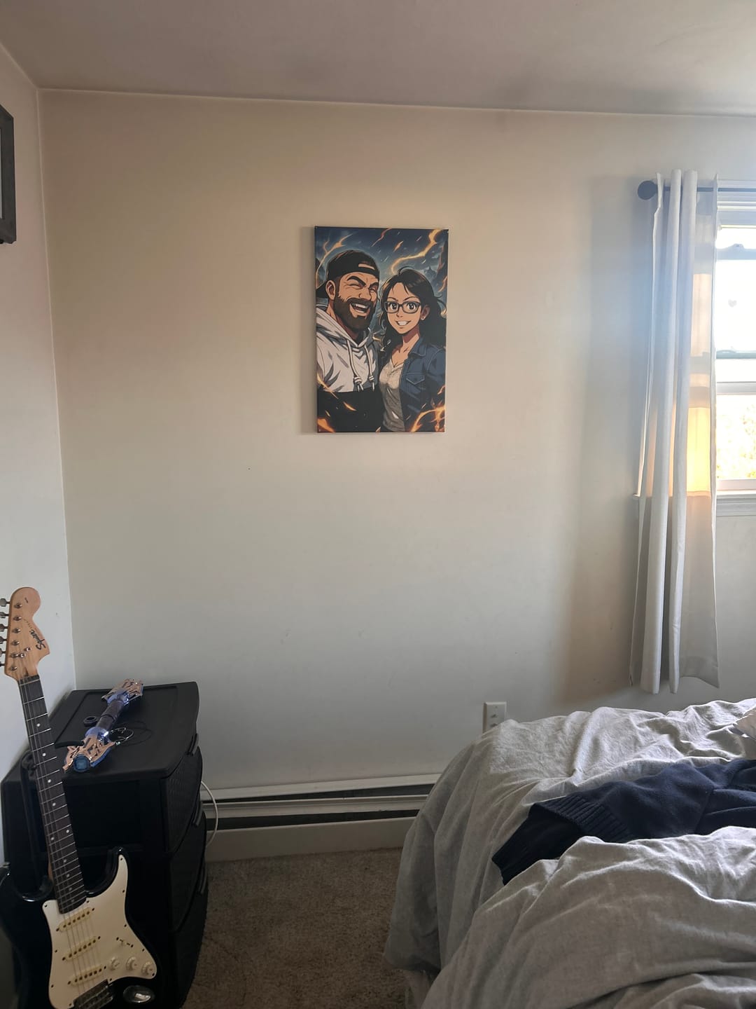 Customer photo review of Personalized Canvas - Portrait in Anime style