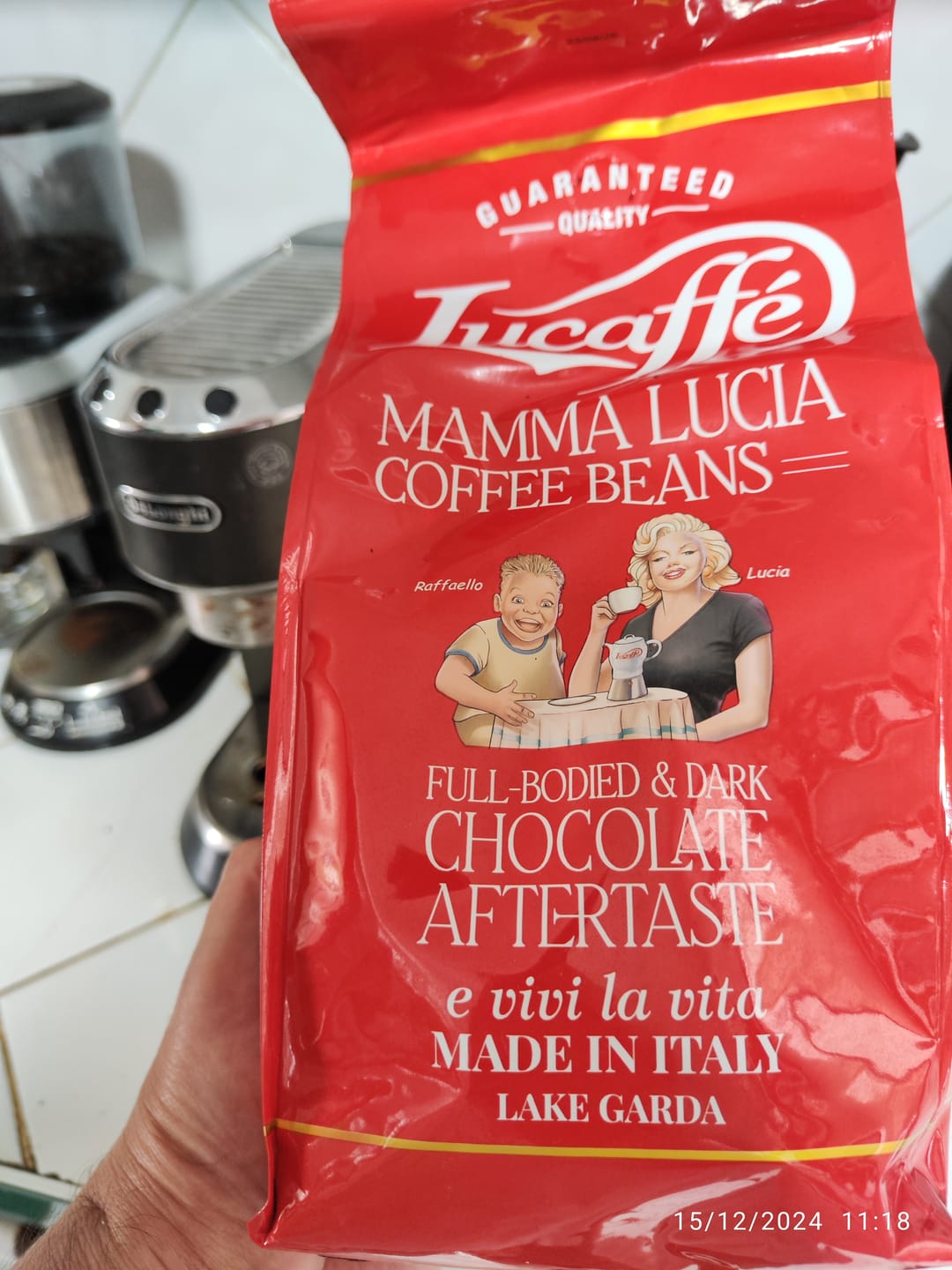 Customer photo review of Lucaffé | Mamma Lucia 1 kg grano entero