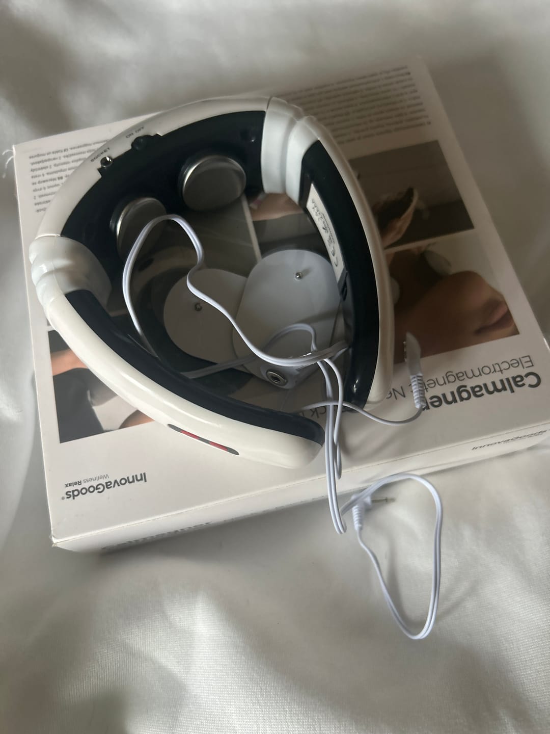 Customer photo review of Masajeador de cuello y espalda electromagnético