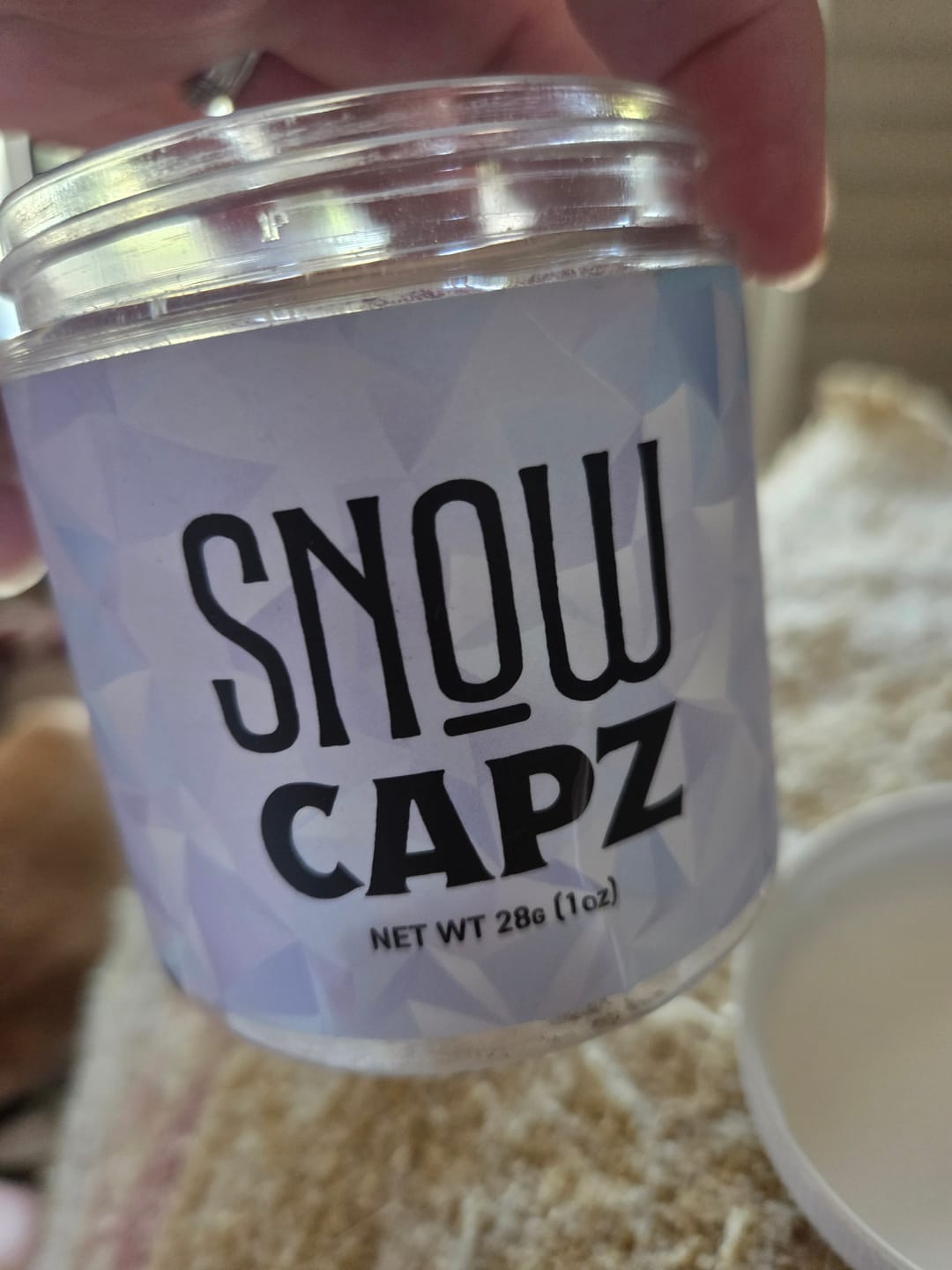 Customer photo review of Snow Capz 28 Grams