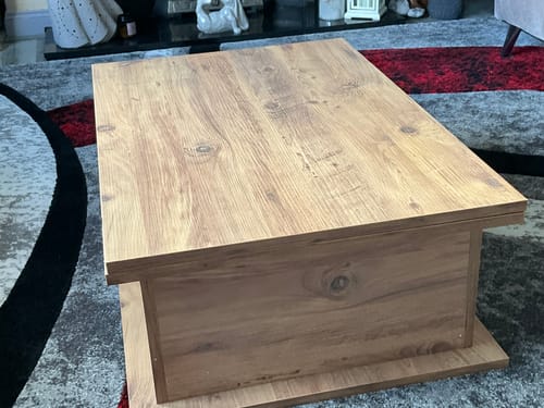 Customer photo review of Magic Oak City Extendable Coffee & Dining Table 6 in 1