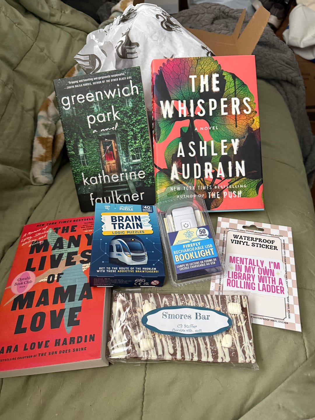 Customer photo review of Quarterly Mystery/Thriller Book Box