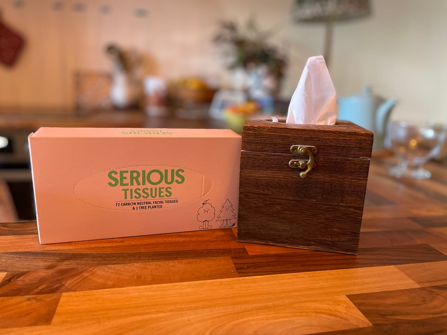 Customer photo review of 100% Recycled Facial Tissues