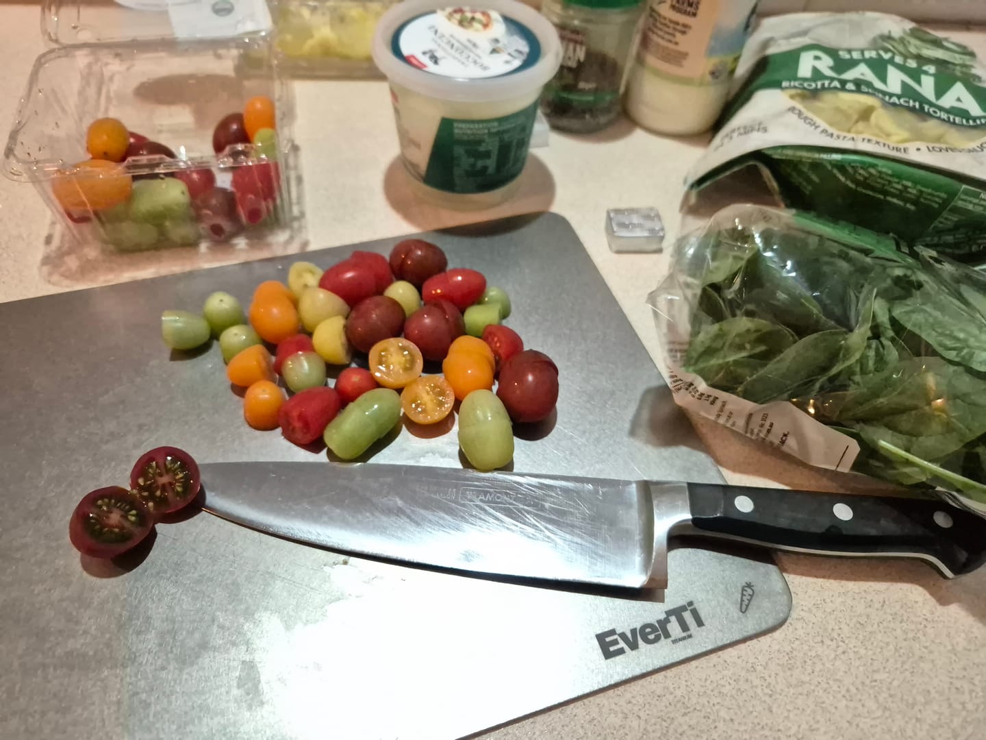 Customer photo review of Titanium Cutting Board